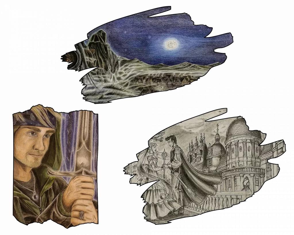 Drei beeindruckende Kreationen aus meiner online-Kunstgalerie der Fantasy-Malerei.